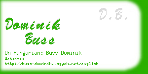 dominik buss business card